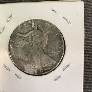 1916-D Walking Liberty Silver half dollar
